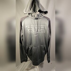 Nike Elite thermal fit hoodie size Large grey